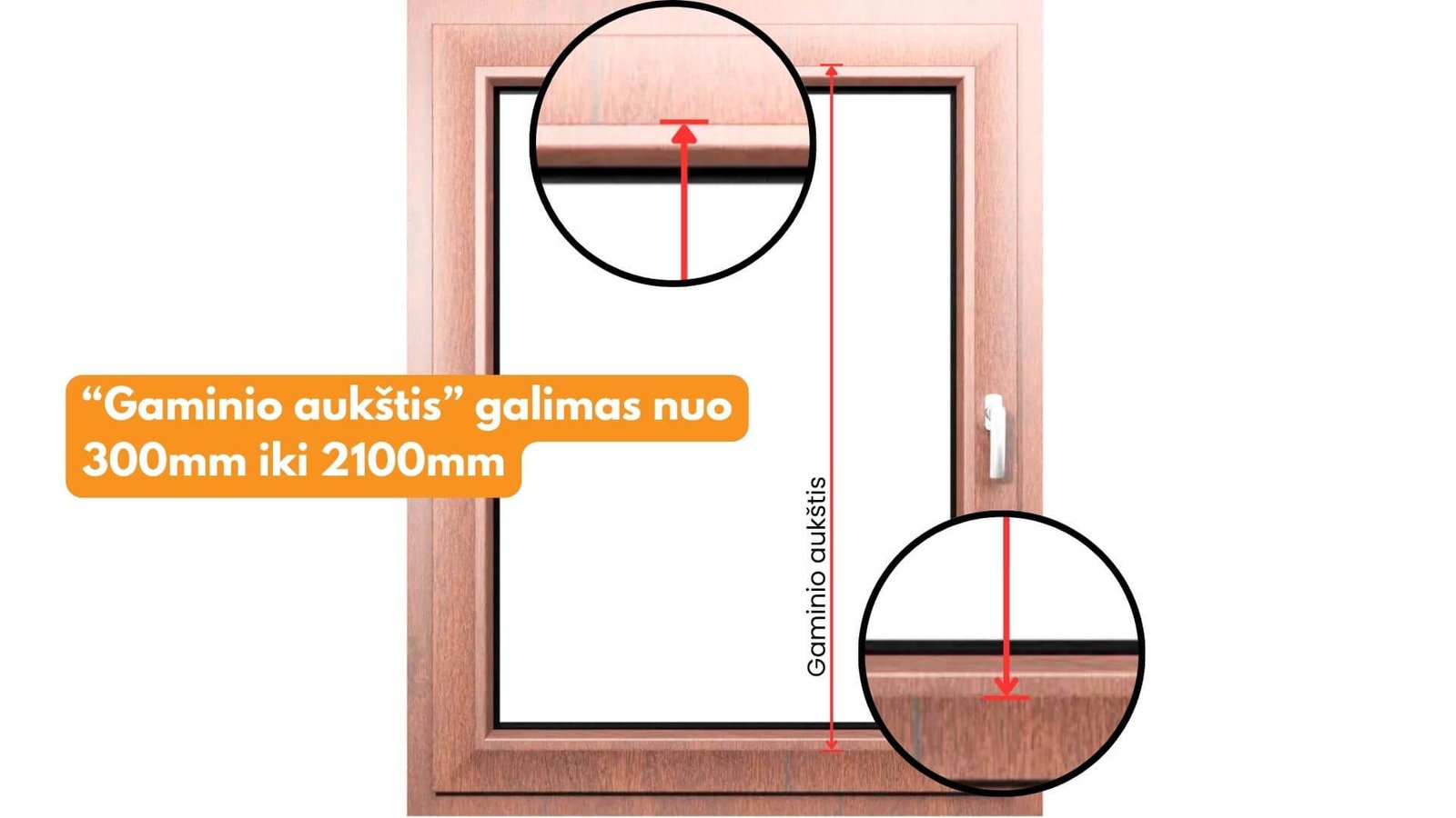 “Gaminio aukštis” galimas nuo 300mm iki 2100mm blackout roleto instrukcija