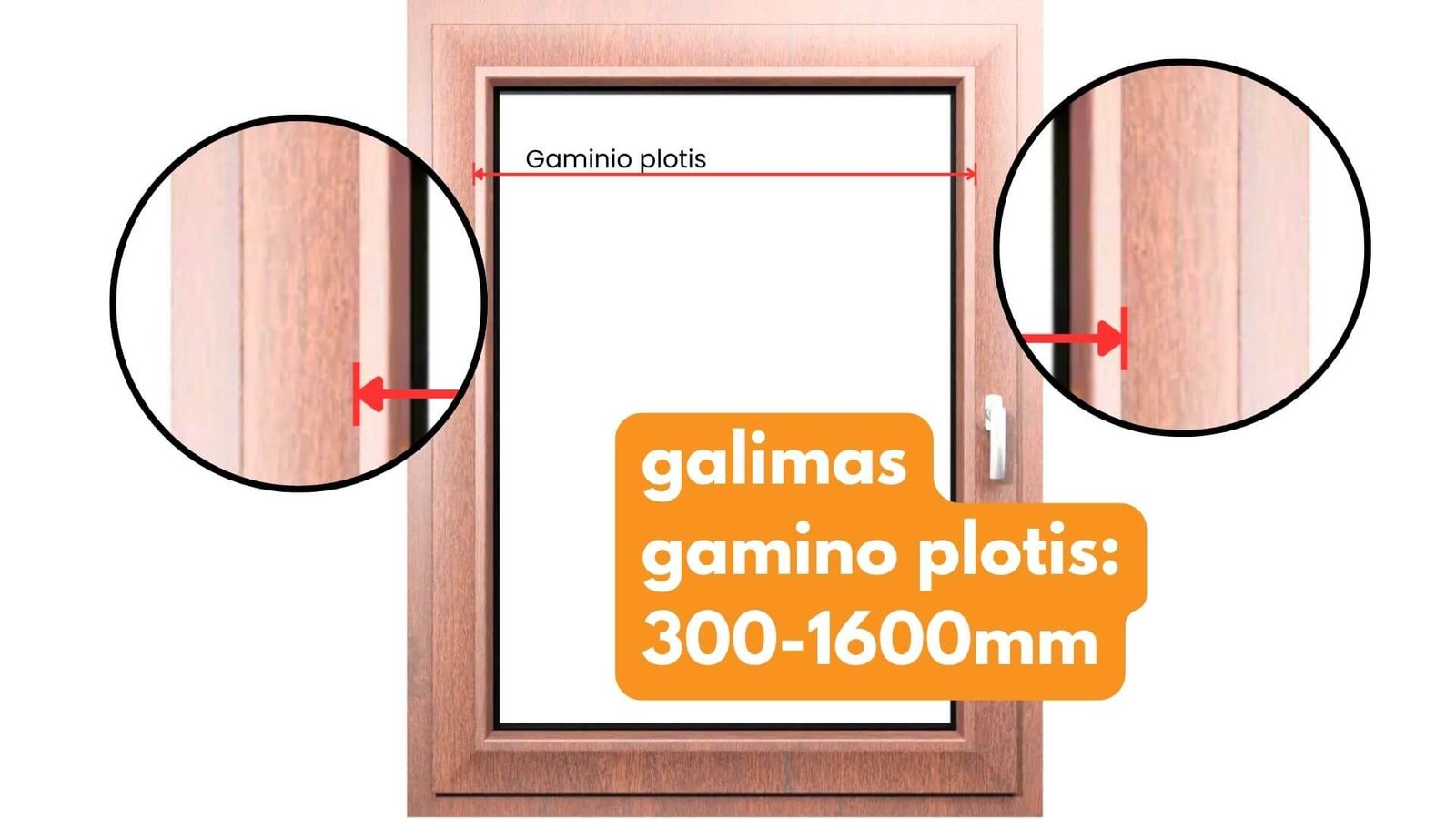 Išsimatuojame “gaminio plotį”. Galimas gamino plotis: [300-1600mm] blackout roleto instrukcija